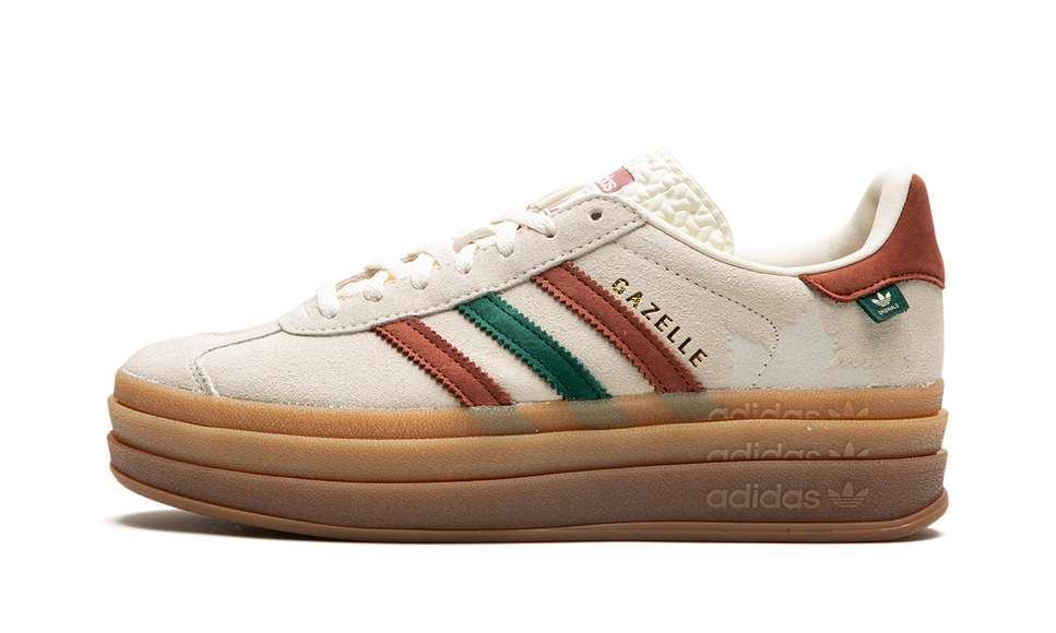 Adidas Gazelle Bold Maple Leaf (Women's) IG3685 SneakerMood Side view, toe pointing left