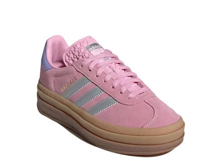 Adidas Gazelle Bold Pink Silver GS JH5539 SneakerMood Front three-quarter view