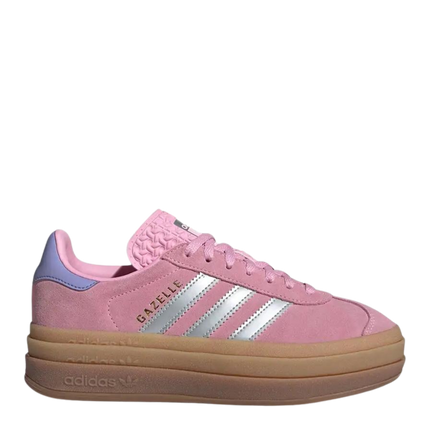Adidas Gazelle Bold Pink Silver GS JH5539 SneakerMood Side view toe pointing right