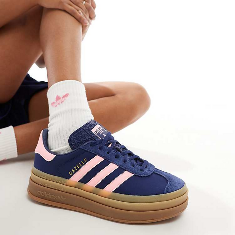 Adidas Gazelle Bold 'Pink Spark' IG4390 SneakerMood On-foot view