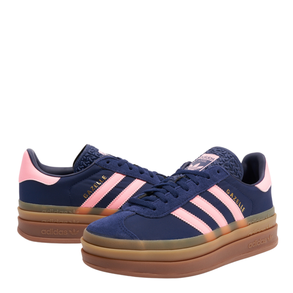 Adidas Gazelle Bold 'Pink Spark' IG4390 SneakerMood Pair front three-quarter view