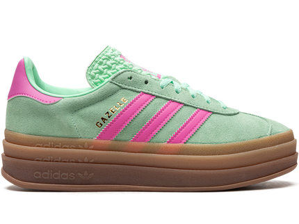 Adidas Gazelle Bold Pulse Mint Pink (Women's) H06125 SneakerMood Side view, toe pointing right