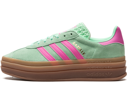 Adidas Gazelle Bold Pulse Mint Pink (Women's) H06125 SneakerMood Side view, toe pointing left
