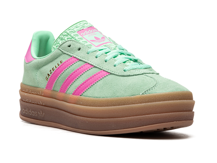 Adidas Gazelle Bold Pulse Mint Pink (Women's) H06125 SneakerMood Front three-quarter view