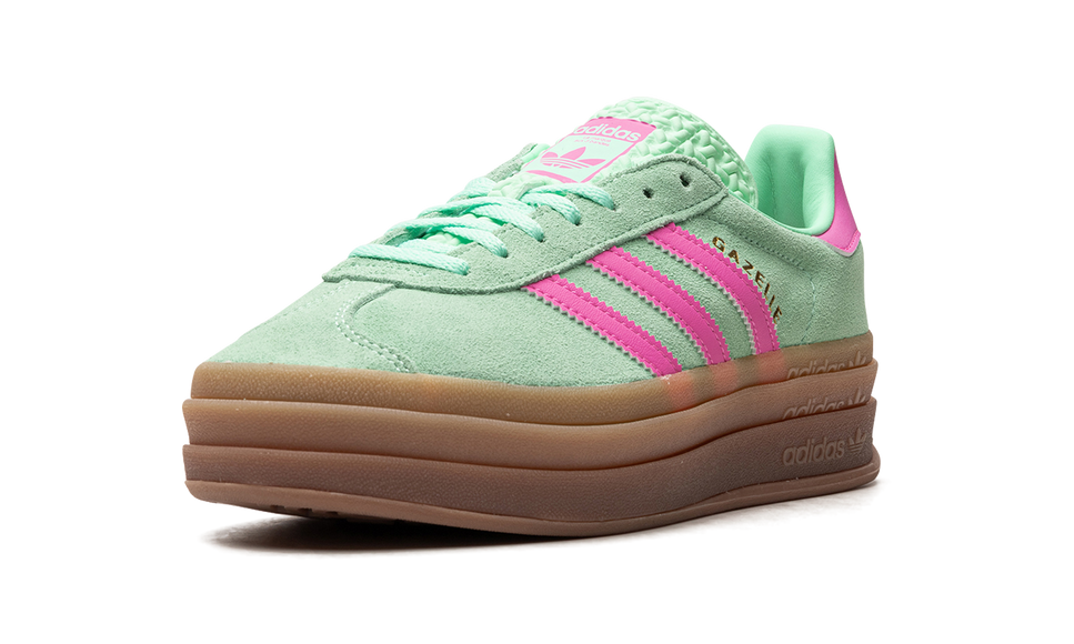Adidas Gazelle Bold Pulse Mint Pink (Women's) H06125 SneakerMood Front three-quarter view