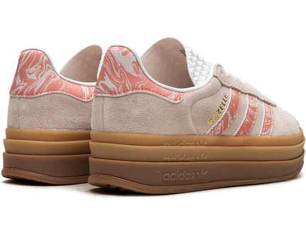 Adidas Gazelle Bold Putty Mauve (Women's) ID3739 SneakerMood Pair, rear three-quarter view