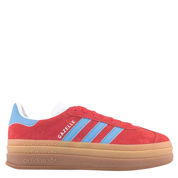 Adidas Gazelle Bold "Semi Blue" WMNS IE0421 SneakerMood Side view toe pointing right