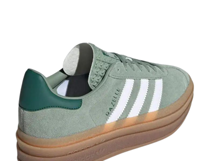 Adidas Gazelle Bold Silver Green ID6998 SneakerMood Rear three-quarter view