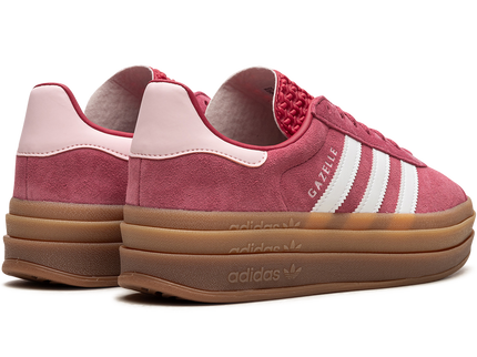 Adidas Gazelle Bold Wild Pink (Womens) ID6997 SneakerMood Pair, rear three-quarter view