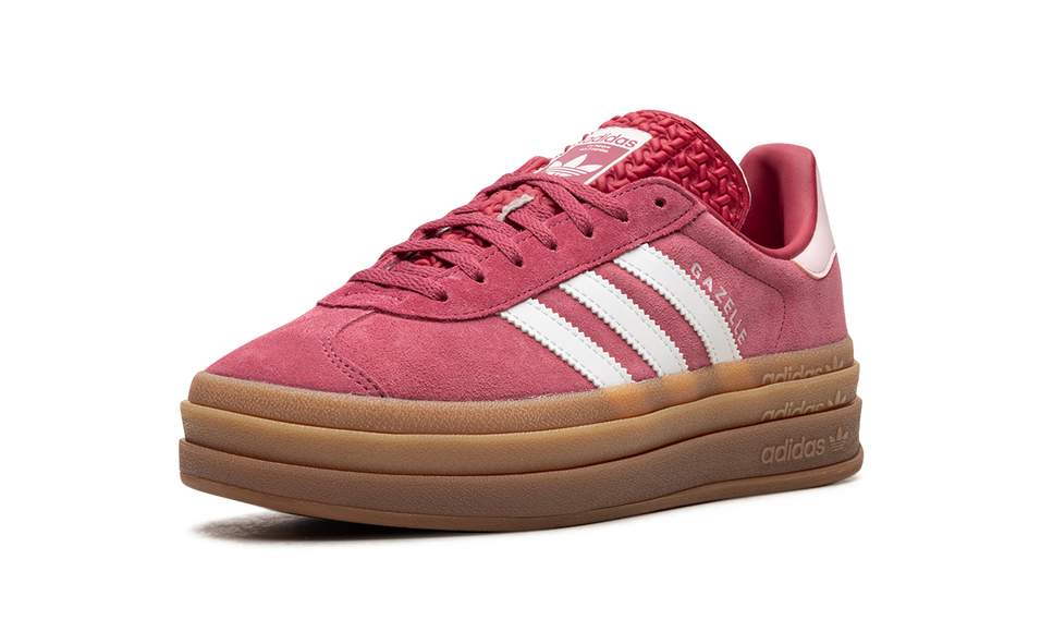Adidas Gazelle Bold Wild Pink (Womens) ID6997 SneakerMood Front three-quarter view