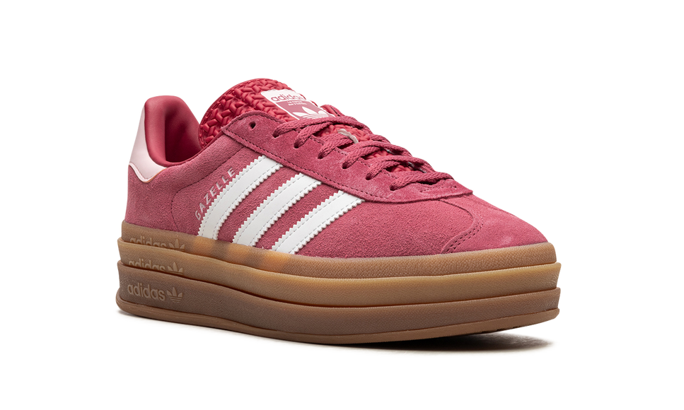 Adidas Gazelle Bold Wild Pink (Womens) ID6997 SneakerMood Front three-quarter view