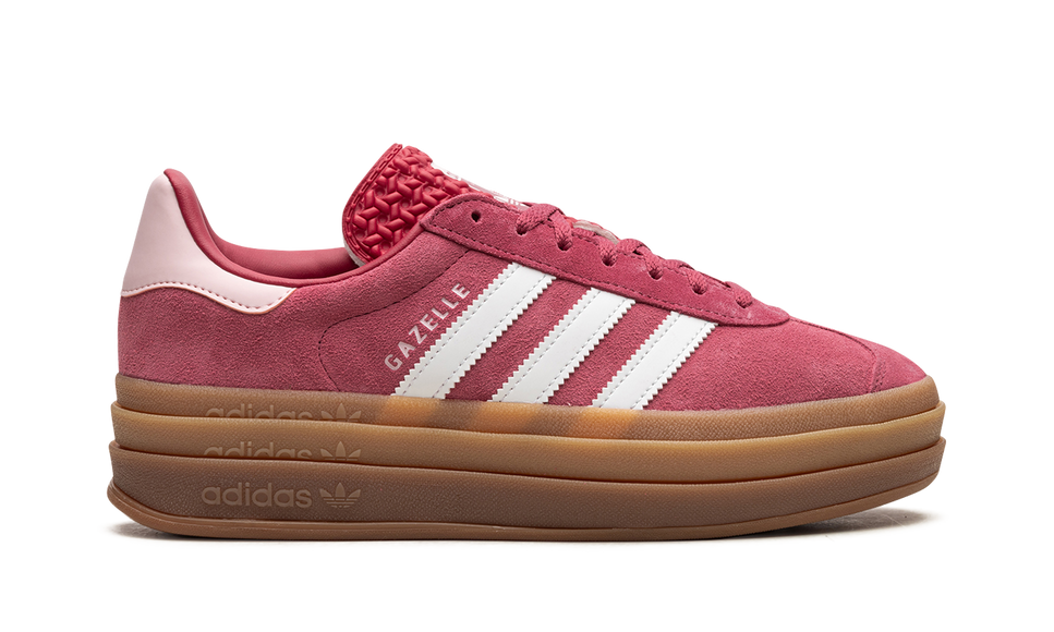Adidas Gazelle Bold Wild Pink (Womens) ID6997 SneakerMood Side view, toe pointing right