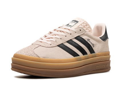 Adidas Gazelle Bold Wonder Quartz Black Gum (Women's) IE0429 SneakerMood Front three-quarter view