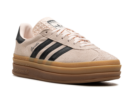 Adidas Gazelle Bold Wonder Quartz Black Gum (Women's) IE0429 SneakerMood Front three-quarter view
