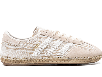 Adidas Gazelle CLOT Halo Ivory IH3144 SneakerMood Side view, toe pointing right