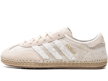 Adidas Gazelle CLOT Halo Ivory IH3144 SneakerMood Side view, toe pointing left