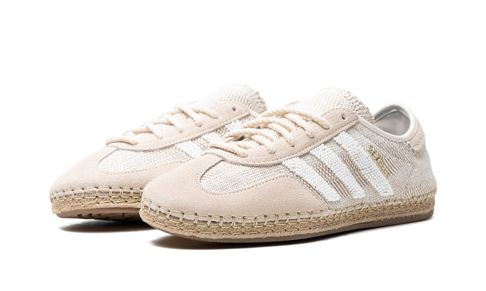 Adidas Gazelle CLOT Halo Ivory IH3144 SneakerMood Pair, front three-quarter view
