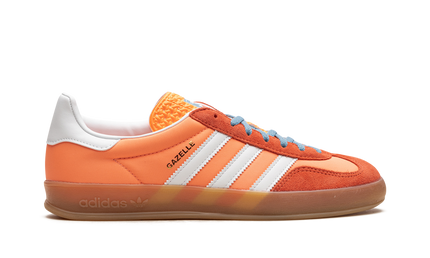 Adidas Gazelle Indoor Beam Orange HQ9016 SneakerMood Side view, toe pointing right