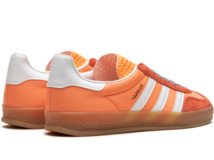 Adidas Gazelle Indoor Beam Orange HQ9016 SneakerMood Pair, rear three-quarter view