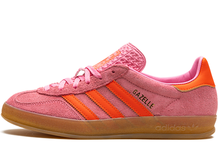 Adidas Gazelle Indoor Beam Pink (Women's) IE1058 SneakerMood Side view, toe pointing left
