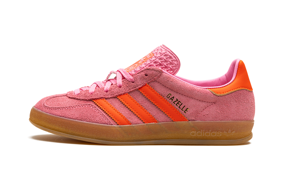 Adidas Gazelle Indoor Beam Pink (Women's) IE1058 SneakerMood Side view, toe pointing left