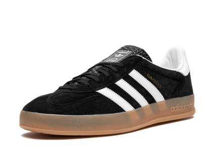 Adidas Gazelle Indoor Black White Gum H06259 SneakerMood Front three-quarter view