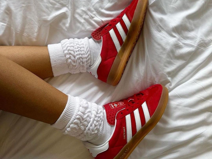 Adidas Gazelle Indoor Bold Orange HQ8718 SneakerMood On-foot view
