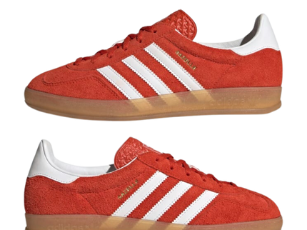 Adidas Gazelle Indoor Bold Orange HQ8718 SneakerMood Pair side views