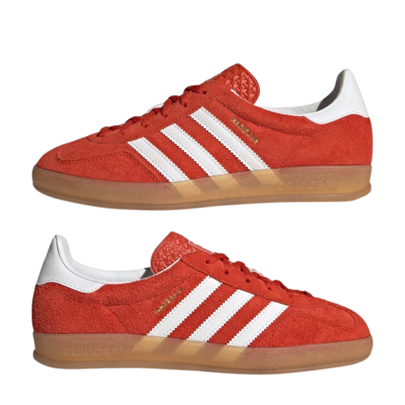 Adidas Gazelle Indoor Bold Orange HQ8718 SneakerMood Pair side views