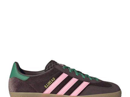 Adidas Gazelle Indoor Brown Velvet JI2714 SneakerMood Side view toe pointing right