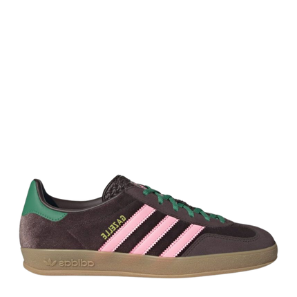 Adidas Gazelle Indoor Brown Velvet JI2714 SneakerMood Side view toe pointing right