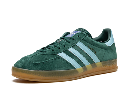 Adidas Gazelle Indoor Collegiate Green IG9979 SneakerMood Front three-quarter view