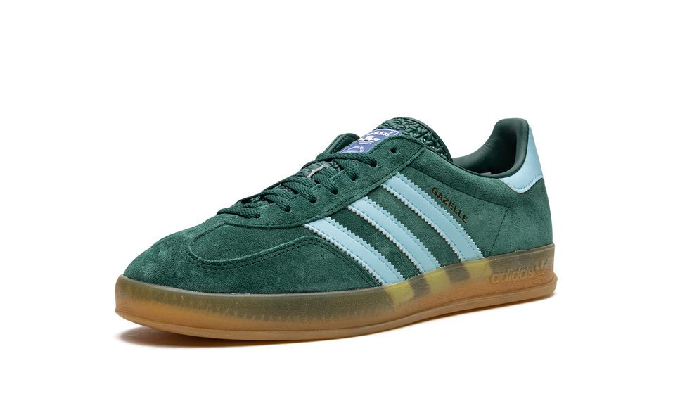 Adidas Gazelle Indoor Collegiate Green IG9979 SneakerMood Front three-quarter view