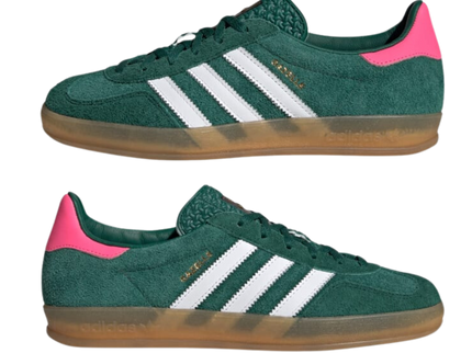 Adidas Gazelle Indoor Collegiate Green Lucid Pink IG5929 SneakerMood Pair side views