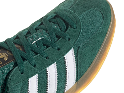Adidas Gazelle Indoor Collegiate Green Lucid Pink IG5929 SneakerMood Upper detail