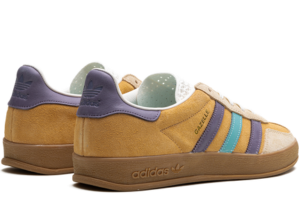 Adidas Gazelle Indoor Glow Orange Shadow Violet IG1636 SneakerMood Pair, rear three-quarter view