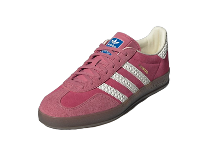 Adidas Gazelle Indoor Pink Cloud White IF1809 SneakerMood Front three-quarter view