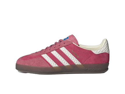 Adidas Gazelle Indoor Pink Cloud White IF1809 SneakerMood Side view, toe pointing left