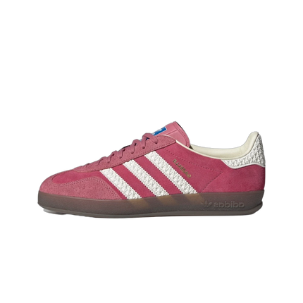 Adidas Gazelle Indoor Pink Cloud White IF1809 SneakerMood Side view, toe pointing left