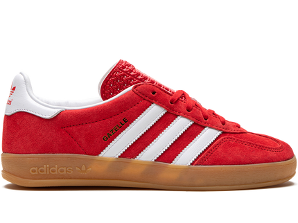 Adidas Gazelle Indoor Scarlet Cloud White H06261 SneakerMood Side view, toe pointing right