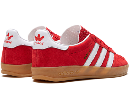 Adidas Gazelle Indoor Scarlet Cloud White H06261 SneakerMood Pair, rear three-quarter view