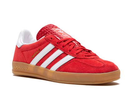 Adidas Gazelle Indoor Scarlet Cloud White H06261 SneakerMood Front three-quarter view