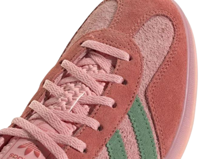 Adidas Gazelle Indoor Semi Pink Green IG6782 SneakerMood Upper detail