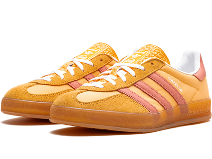 Adidas Gazelle Indoor Semi Spark Clay (Women's) IE2959 SneakerMood Pair, front three-quarter view
