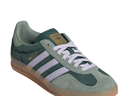 Adidas Gazelle Indoors "Mineral Green" JI0323 SneakerMood Front three-quarter view