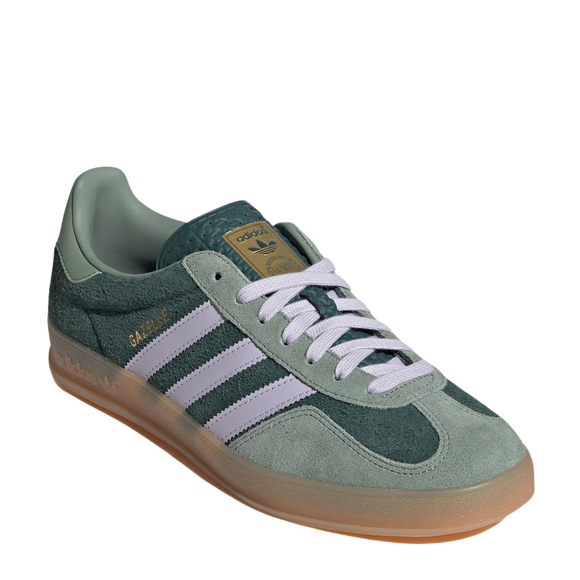 Adidas Gazelle Indoors "Mineral Green" JI0323 SneakerMood Front three-quarter view