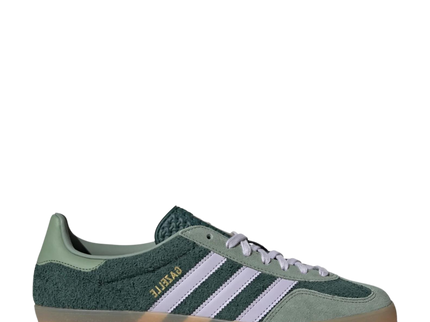 Adidas Gazelle Indoors "Mineral Green" JI0323 SneakerMood Side view toe pointing right