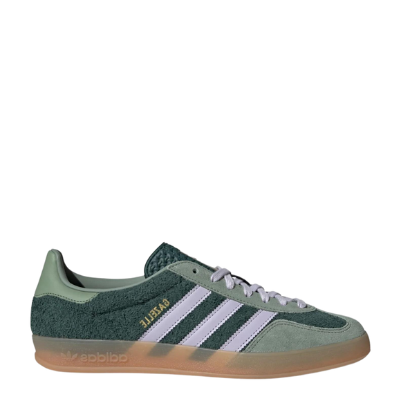 Adidas Gazelle Indoors "Mineral Green" JI0323 SneakerMood Side view toe pointing right
