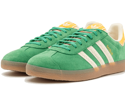 Adidas Gazelle Preloved Cream Green IE3692 SneakerMood Pair, front three-quarter view