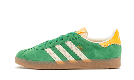 Adidas Gazelle Preloved Cream Green IE3692 SneakerMood Side view, toe pointing left